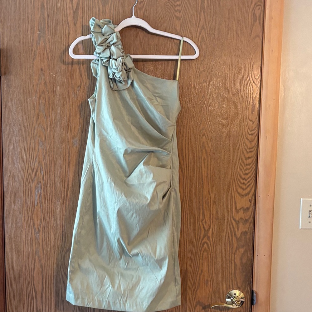 Liliana Sage Green Fabric Size 10 dress